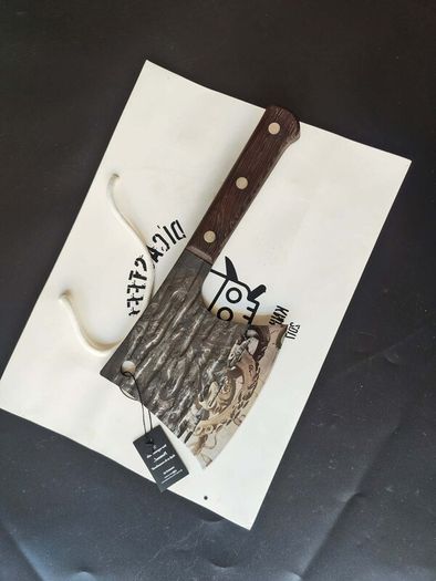 Forged Axe Knife with Octopus Engraving  By Di'Casteel