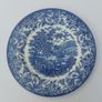Lovely Vintage Blue and White 9.75 Inch Dinner Plate By English Ironstone, in a Lovely Cottagecore Style Idyllic Rural Pattern Image 2