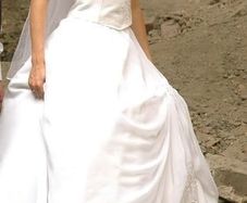 2 Piece Wedding Dress Size 8