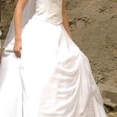 2 Piece Wedding Dress Size 8