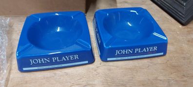 2 x large john players ashtrays 6inch square,,new old stock, brand new ,prefect condition, price includes post to anywhere in ireland thank you, by certificate proof of post,,