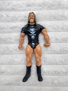 WWE Jakks 2003 Ruthless Aggression TRIPLE H Wrestling Action Figure Used Left hand is too loose  or probably broken something sounds inside like a rattle Please see photos