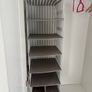 White wardrobe with hanging storage shelves Image 4