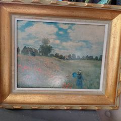 vintage reproduction Wild Poppies bu Claude Monet