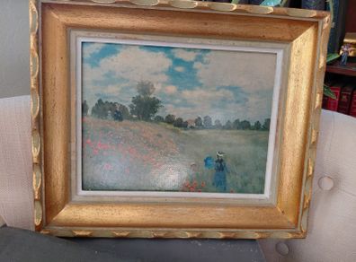 vintage reproduction Wild Poppies bu Claude Monet