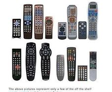remote controls mixed, lot