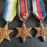 WWII Royal Navy 5 Medal Group, Named Original Medal Box - Original WWII Royal Navy medal Image 2