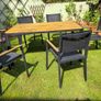 Outdoor garden dining set Image 5