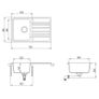 Granite Kitchen Sink Single Basin Beige Image 5
