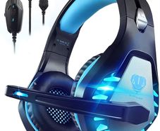 MULTIPLE COLOURS AVAILABLE Pacrate Gaming Headset for PS4 PS5 Switch Xbox One Headset with Noise Cancelling Mic Wired Headset with LED Light for Mac Laptop PC Gaming Headset Soft Memory Earmuffs,Black Green