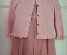 Girls Dress & Cardigan 3-4yrs