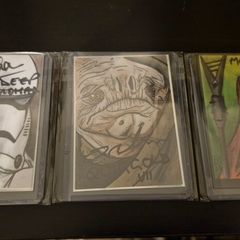 Signed Star Wars sketch cards