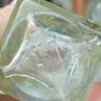 480 - Set of 3 Vintage Clear Glass Cork Top Collectible Decorative Bottles Image 6