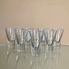 7 Mid Century "Italian Brunch" Crystal Glasses, 100ml, Short Cocktail