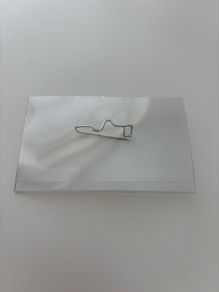 Plastic name tag holder