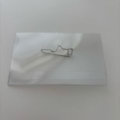 Plastic name tag holder