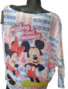 Openwork sweater WOMAN Mickey Mouse Minnie
