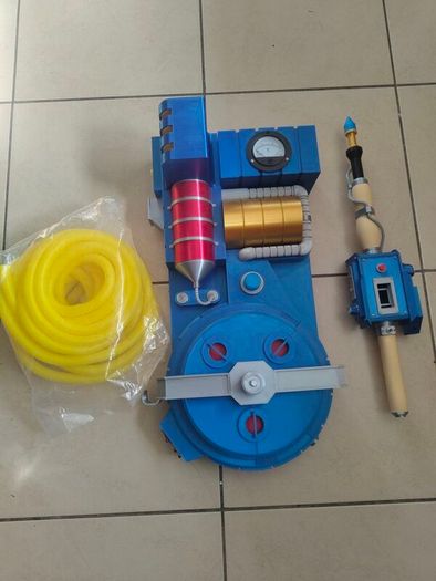 Real Ghostbusters Proton Pack 3D Printed & Neutrona Wand RGB