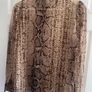 Zara Animal Print Tie Neck Blouse Size S Image 4