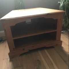 Free corner wooden tv stand