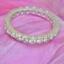 Antique 1.5ct Diamond Eternity / Wedding Band Ring - Platinum Image 3