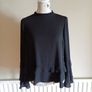 Size 8 Black River Island Blouse Top Image 2
