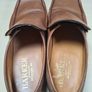 mens BARKER TORQUAY slip on shoes Brown Burnished Calf Size UK 7.5 EU 41.5 moccasin boat shoes Image 10