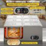 220v food heater Bain Marie 6- pan plate container food heater electric desktop steam table stainless steel large capacity buffet Image 5