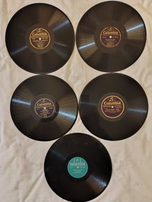 5 Columbia Gramaphone Records