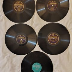 5 Columbia Gramaphone Records