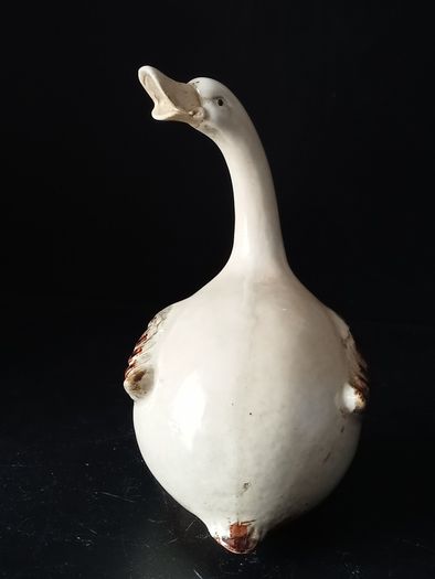 Ceramic Goose Figurine