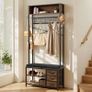 Coat Rack with Shoe Bench & 3 Drawers, 3-in-1 Freestanding Image 7