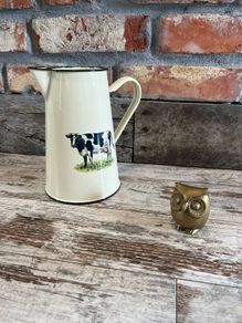 Enamelled jug
