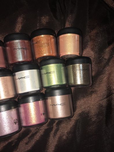 100% genuine mac pigments & glitters