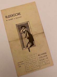 Belvedere College 1935 programme