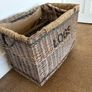 Large log basket on casters Image 2