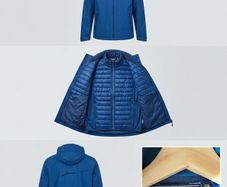 Regatta Men's 3-in-1 Waterproof Jacket - blue - size M