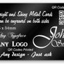 Metal Business Cards or Name plates Image 5