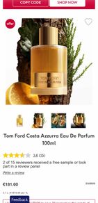 TOM FORD Costa Azzura 100ml niche parfum