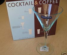 Villeroy Boch Aqua Blue Martini Cocktail Glass Set4 Nib X2