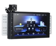 7 Inch 2 Din for Android 8.0 Car Stereo Radio MP5 Player 2.5D Screen GPS WiFi Bluetooth FM with Rear Camera
