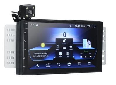 7 Inch 2 Din for Android 8.0 Car Stereo Radio MP5 Player 2.5D Screen GPS WiFi Bluetooth FM with Rear Camera