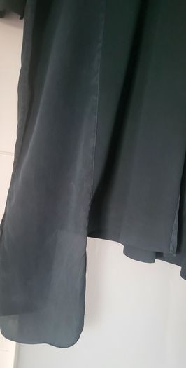 In Good Company bottle green silk contemporary midi Sz M ( Fit 12-14 UK) - Rrp 129 ( New)