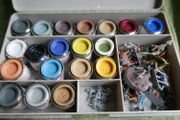 Humbrol Enamel Paint set Multi Colour and soldiers