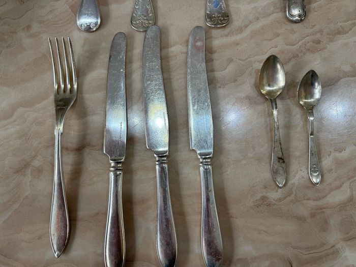 Vintage Neckel silver(Germal silver) cutlery 11pcs