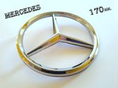 Mercedes 170mm Chrome color front / rear Badge Sticker Logo