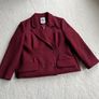 Elegant Winter Burgundy Overcoat Image 8