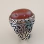 Handcrafted Vintage-Inspired Agate Ring 925 Sterling Silver Image 10