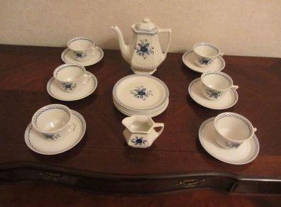 Adams Baltic Micratex Blue Rose Coffee Set