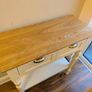 White 2 Drawer Console Table Image 2